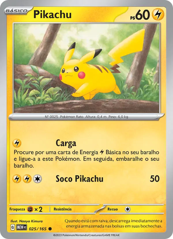 Carta de Pikachu